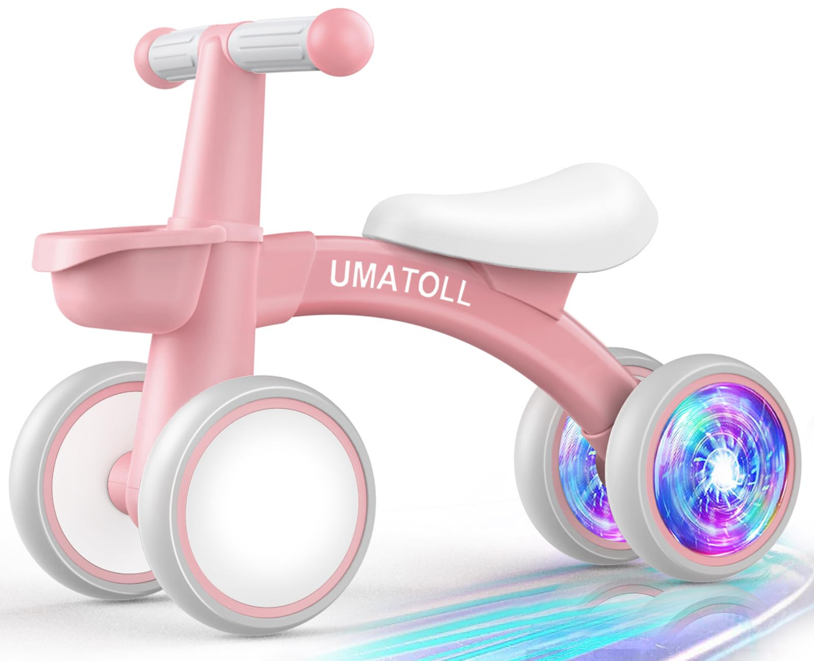 Umatoll Colorful Lighting Baby Balance Bike Toys for 1 Year Old Girls Gifts, Adjustable Seat, 1st... | Amazon (US)