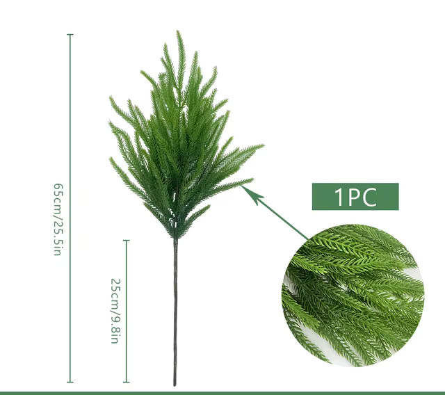 Artificial Pine Needles Decoração De Natal, DIY Fake Plants, Home Acessórios | Ali Express BR