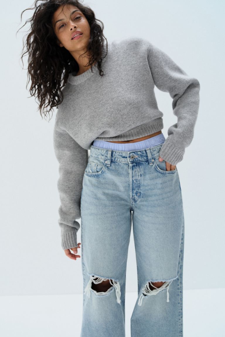 Curvy Fit Baggy Low Jeans | H&M (US + CA)