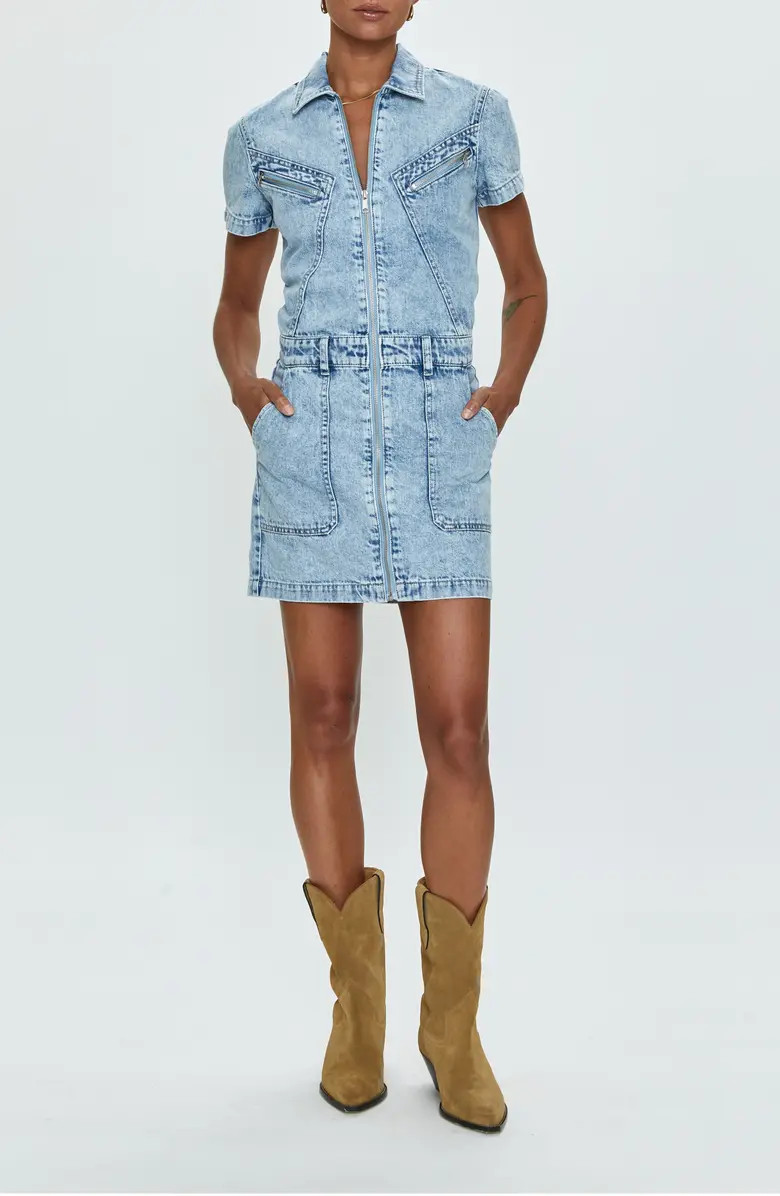 Brix Short Sleeve Denim Dress | Nordstrom