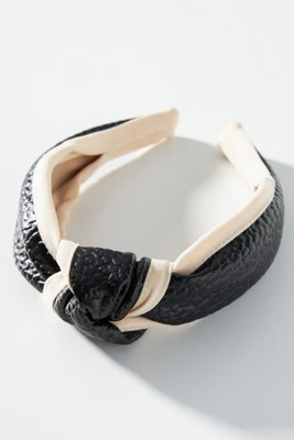 Faux Leather-Trimmed Headband | Anthropologie (US)
