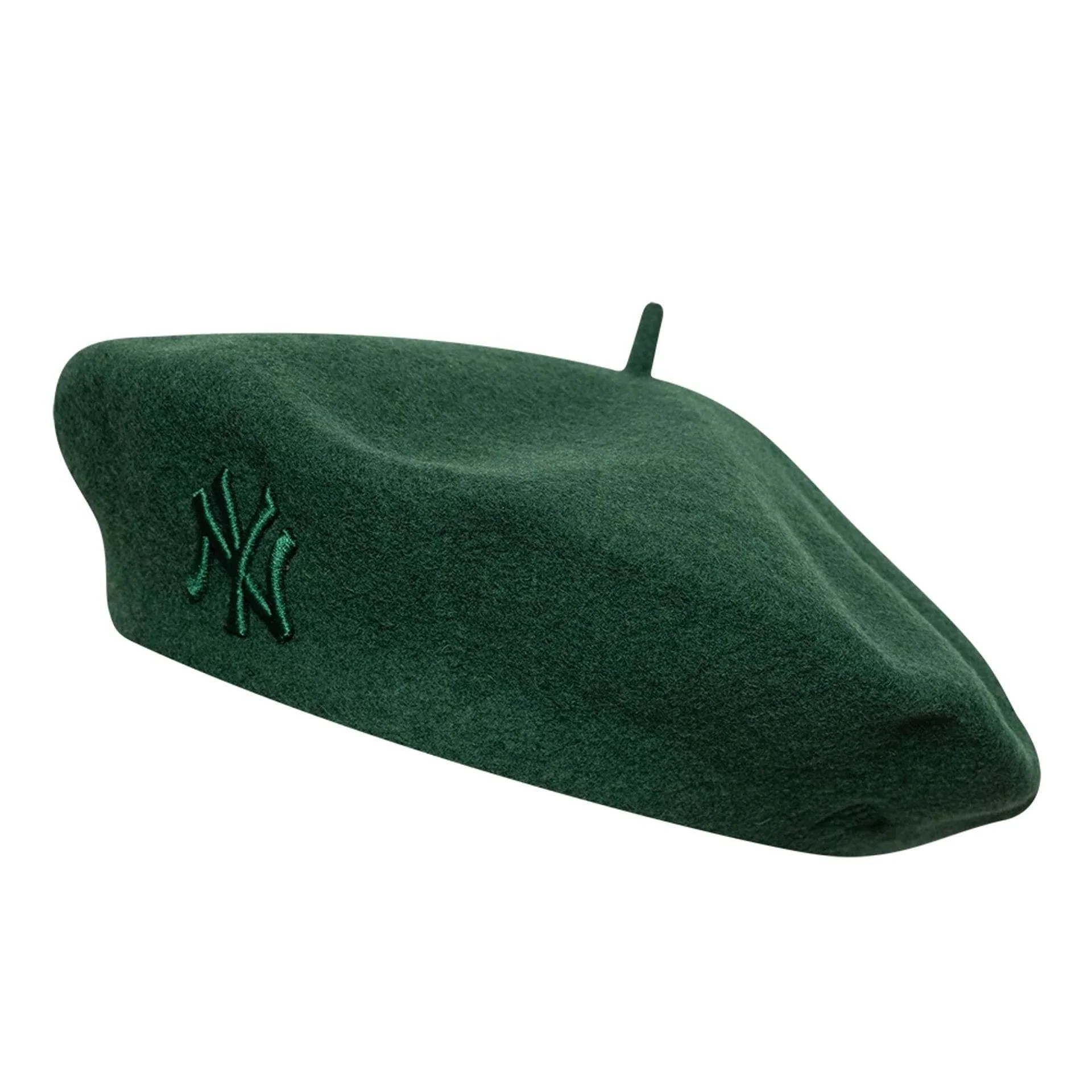 Womens MLB Wool New York Yankees Dark Green Beret | New Era Cap