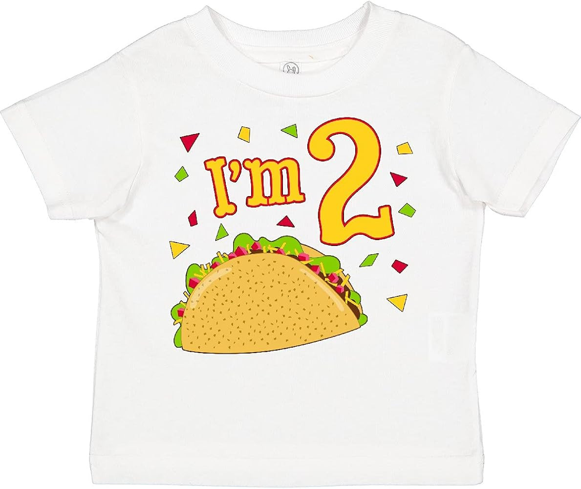 inktastic I'm Two- Taco Birthday Party Toddler T-Shirt | Amazon (US)