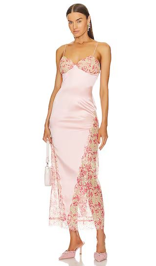 Eva Silk Dress in Pink | Revolve Clothing (Global)