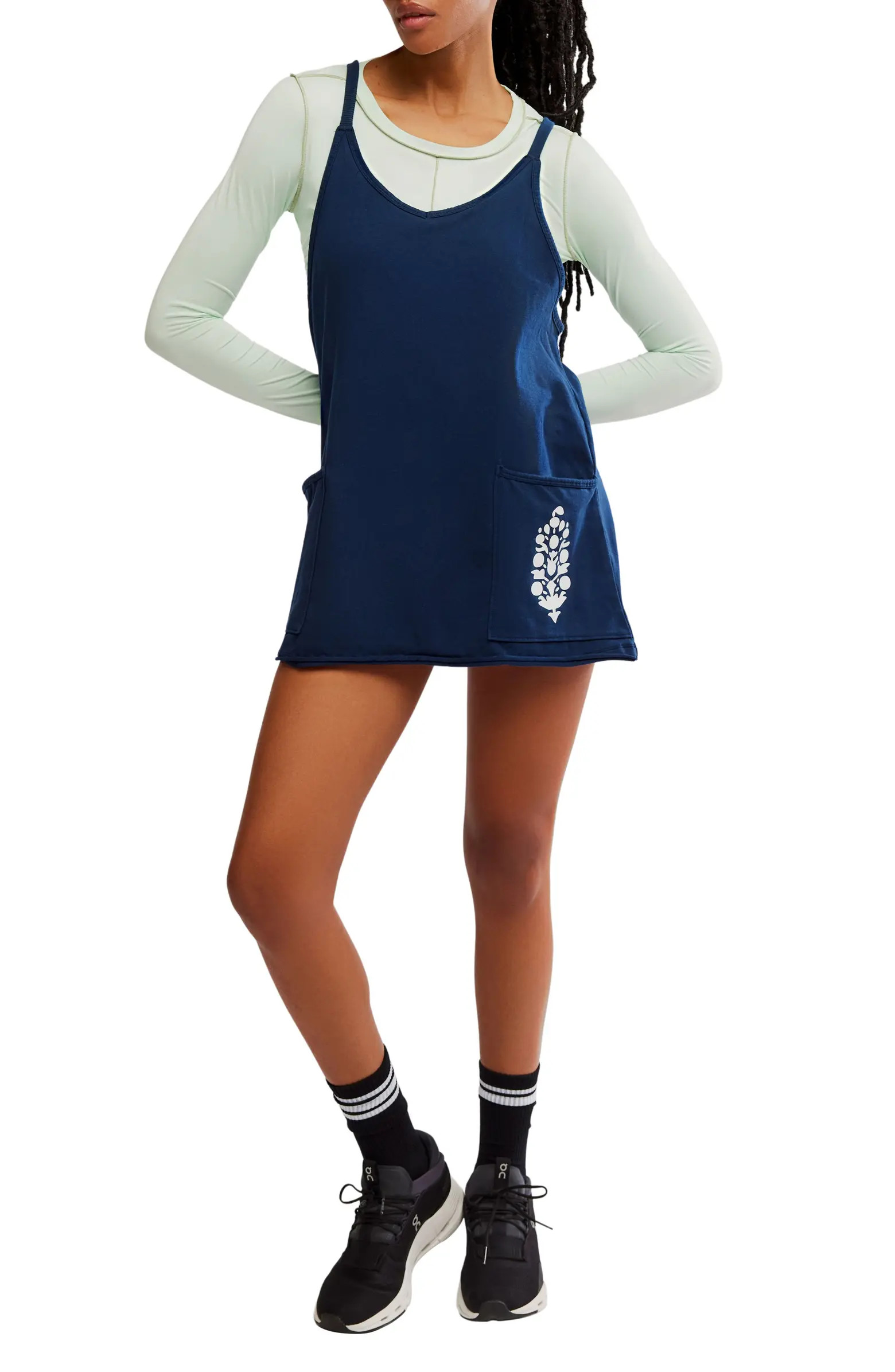 Hot Shot Logo Pocket Stretch Cotton Minidress | Nordstrom Rack