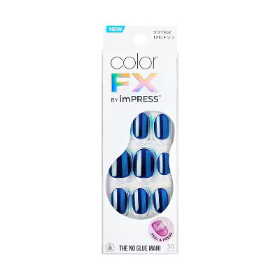 KISS Products colorFX by imPRESS Press-On Manicure Fake Nails - Short Squoval - Reconnect - 30ct | Target