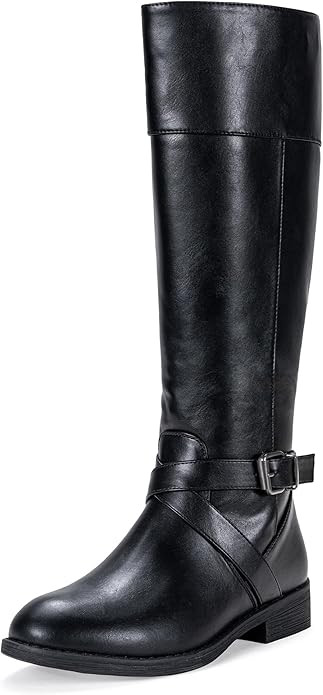 Vepose Women's 949 Knee High Boots,Tall Riding Boots Low Heel with Wide Calf and Wide Widths | Amazon (US)