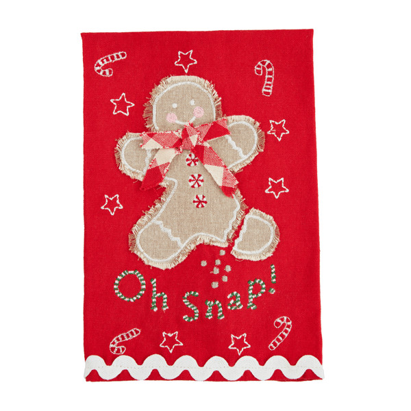 Oh snap scallop hem towel | Mud Pie