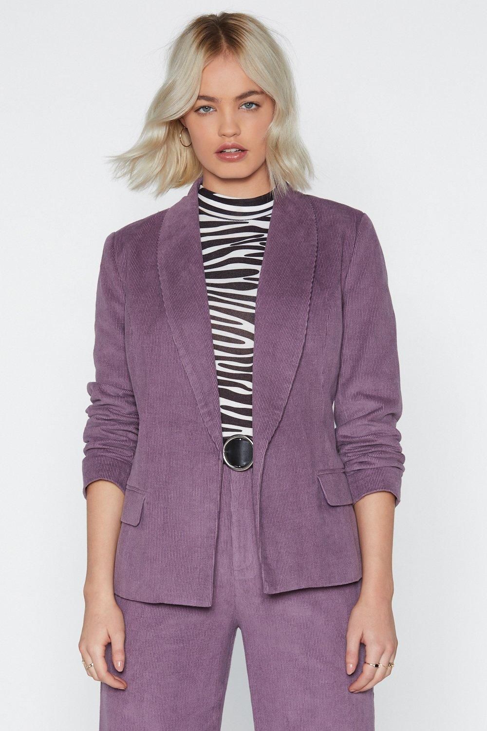 Suited and Booted Corduroy Blazer | NastyGal (US & CA)