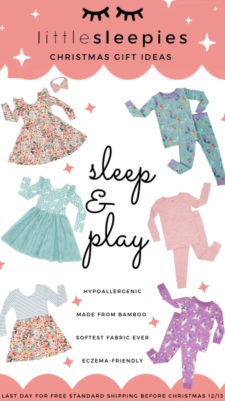 Last Minute Christmas Gift Ideas from @littlesleepies order by 12/13 to get free standard shipping before Christmas. 

#ad their pajamas and clothes are made from the softest fabric. They stretch to fit longer and are great for sensitive skin. 🩷

#pajamas #girlsgift #8yearoldgirl #girlsdress #girlsclothes #bamboo #ltkholiday #ltkfamily #littlesleepies  

#LTKkids #LTKGiftGuide #LTKfindsunder50