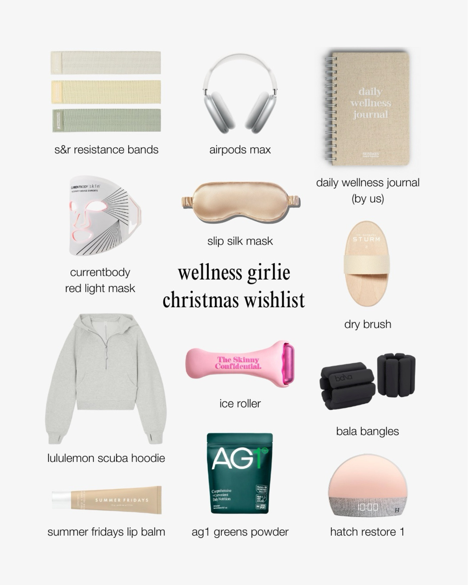 wellness girlie christmas wishlist 🎧🤍🎄 

#LTKfitness #LTKGiftGuide #LTKHoliday