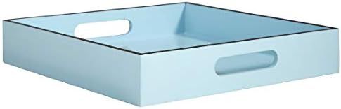 Now House by Jonathan Adler Chroma Square Lacquer Tray, Light Blue | Amazon (US)