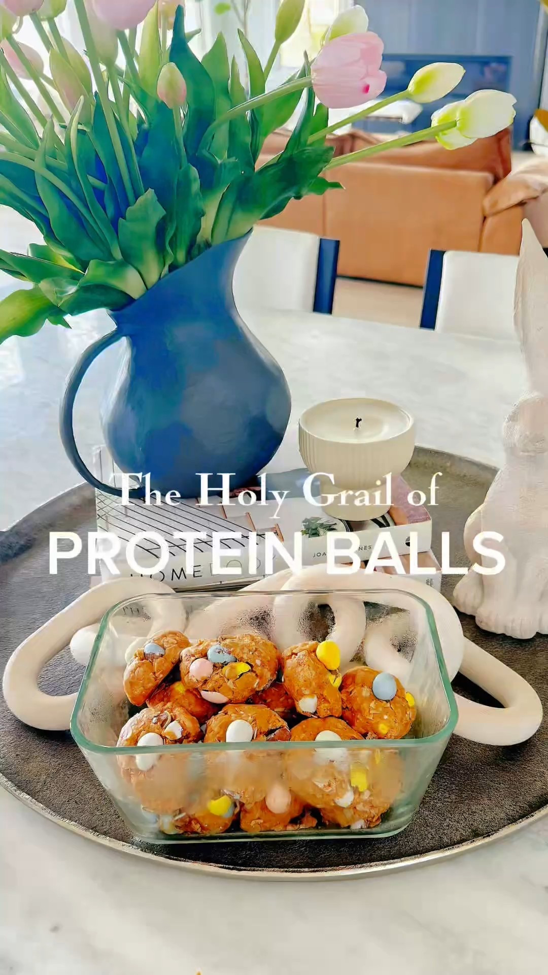 Craving a post-Easter treat that’s both indulgent and protein-packed? Try these Cadbury Mini Egg Protein Balls! Here’s how to make them:

Ingredients:
•2 cups Bob’s Red Mill Whole Grain Quick Oats
•1/4 tsp salt
•3 scoops vanilla protein powder
•1/2 cup honey (microwave for easy mixing)
•1 cup peanut butter
•1/4 cup milk
•1 cup Cadbury Mini Eggs (crushed) + extra for topping
Instructions:
Mix dry ingredients: oats, salt, and protein powder.

Combine wet ingredients: honey, peanut butter, and milk. Stir into dry mix.

Crush Cadbury Mini Eggs in a ziplock bag with a hammer. Add to mixture.

Scoop into balls, top each with a whole Mini Egg.

Store in glass containers in the fridge.
These are the ultimate Easter candy hack—sweet, crunchy, and protein-powered!  @target #targetfinds #ProteinBalls 

#LTKFamily #LTKWatchNow