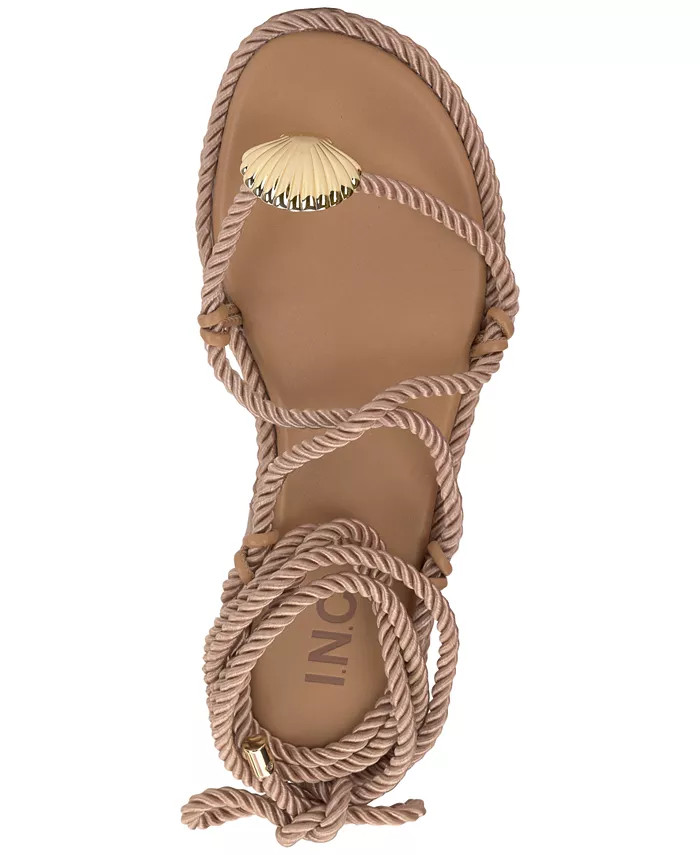 I.N.C. International Concepts Women's Mabry Lace-Up Flat Sandals, Created for Macy's - Macy's | Macy's