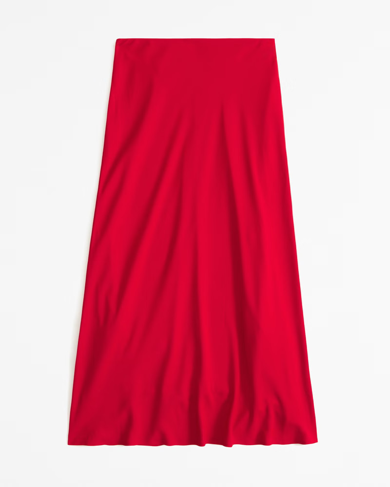Women's Mid Rise Satin Maxi Skirt | Women's New Arrivals | Abercrombie.com | Abercrombie & Fitch (US)