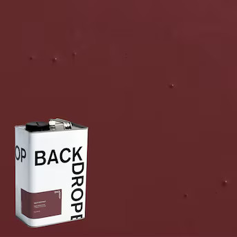 BACKDROP Semi-gloss Self-portrait Deep, Dark Red Cabinet and Furniture Paint Enamel (Half-Gallon) | Lowe's