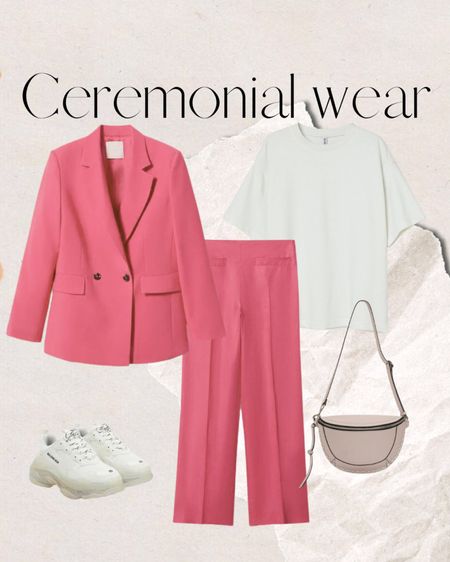 A pink Sezane suit to wear as a wedding guest this summer 🌸

#LTKwedding