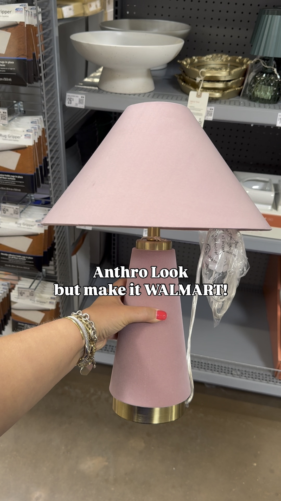 Can you believe this Anthropologie looking lamp is from WALMART?! The vintage pink velvet is everything! 

#LTKStyleTip #LTKFindsUnder50 #LTKHome
