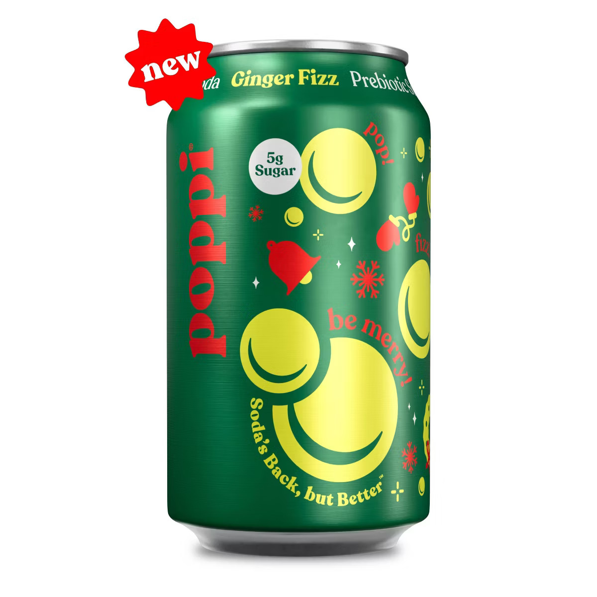 poppi Ginger Fizz Prebiotic Soda - 12 fl oz Can | Target