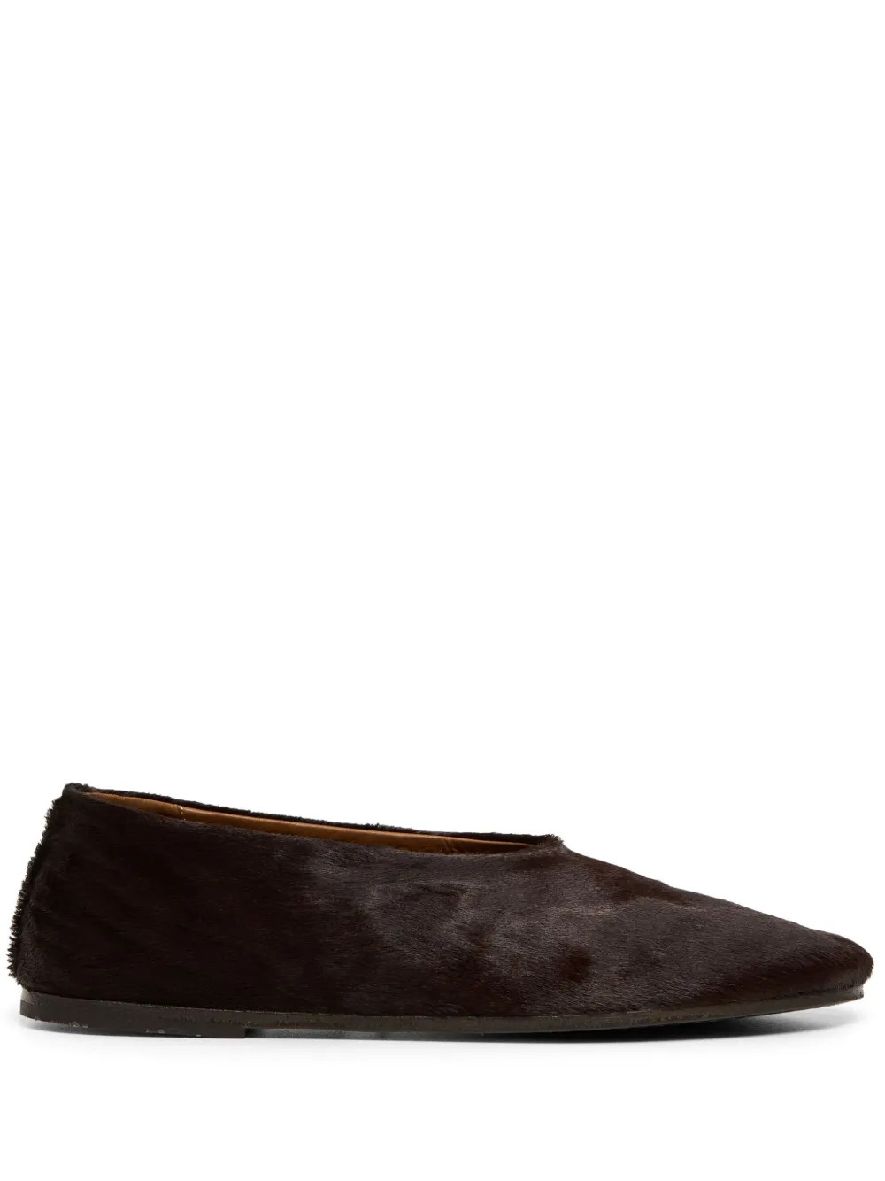 Marsèll Coltellaccio Leather Ballet Flats | Brown | FARFETCH | Farfetch Global