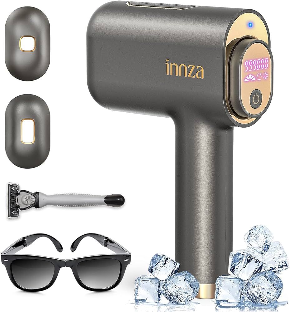 INNZA Laser Hair Removal Device with Sapphire Ice Cooling Function,Upgraded 999999 Flashes IPL Ha... | Amazon (US)