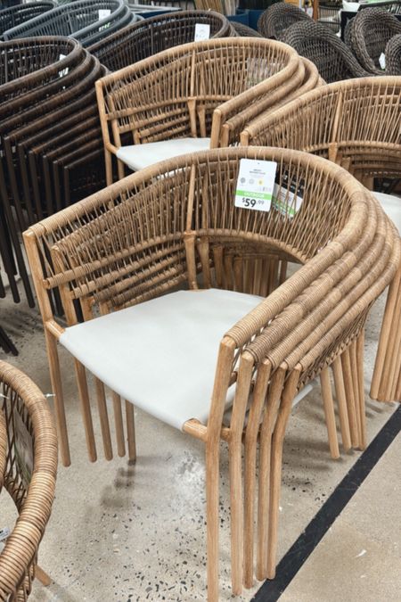 Crosby St. Brody Wicker Patio Chair, Natural from At Home and only $59! 

#LTKHome #LTKFindsUnder100 #LTKSeasonal