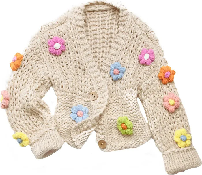 SAACHI Chunky Floral Crochet Cardigan | Nordstromrack | Nordstrom Rack