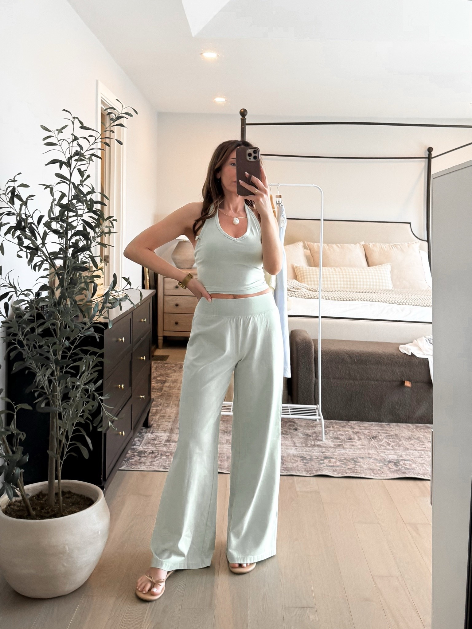 This is the OG cotton wide leg set and I really love it. I’m wearing. XS in both.
Aerie Real

#LTKSeasonal #LTKSaleAlert #LTKootd