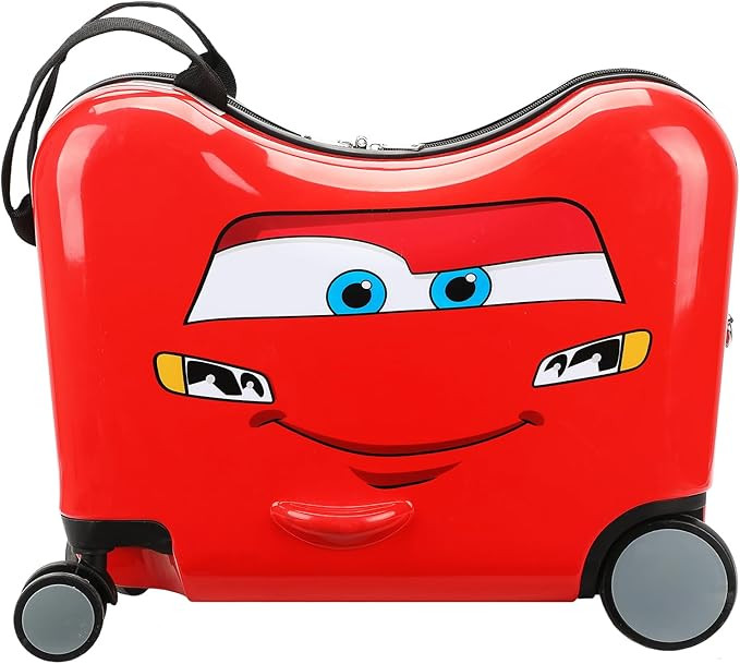 Disney's Cars Lightning McQueen Ride-On 18" Suitcase For Kids & Toddlers | Amazon (US)