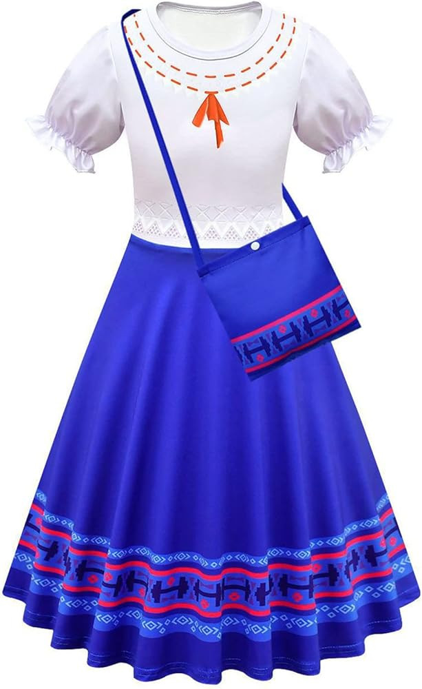 Kids Girls Isabela Dress Cosplay Costume Julieta Madrigal Princess Dress Skirt Suit for Child | Amazon (US)