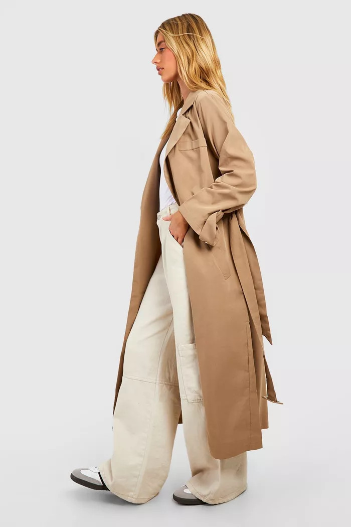 Belted Tailored Trench Coat | Boohoo.com (UK & IE)