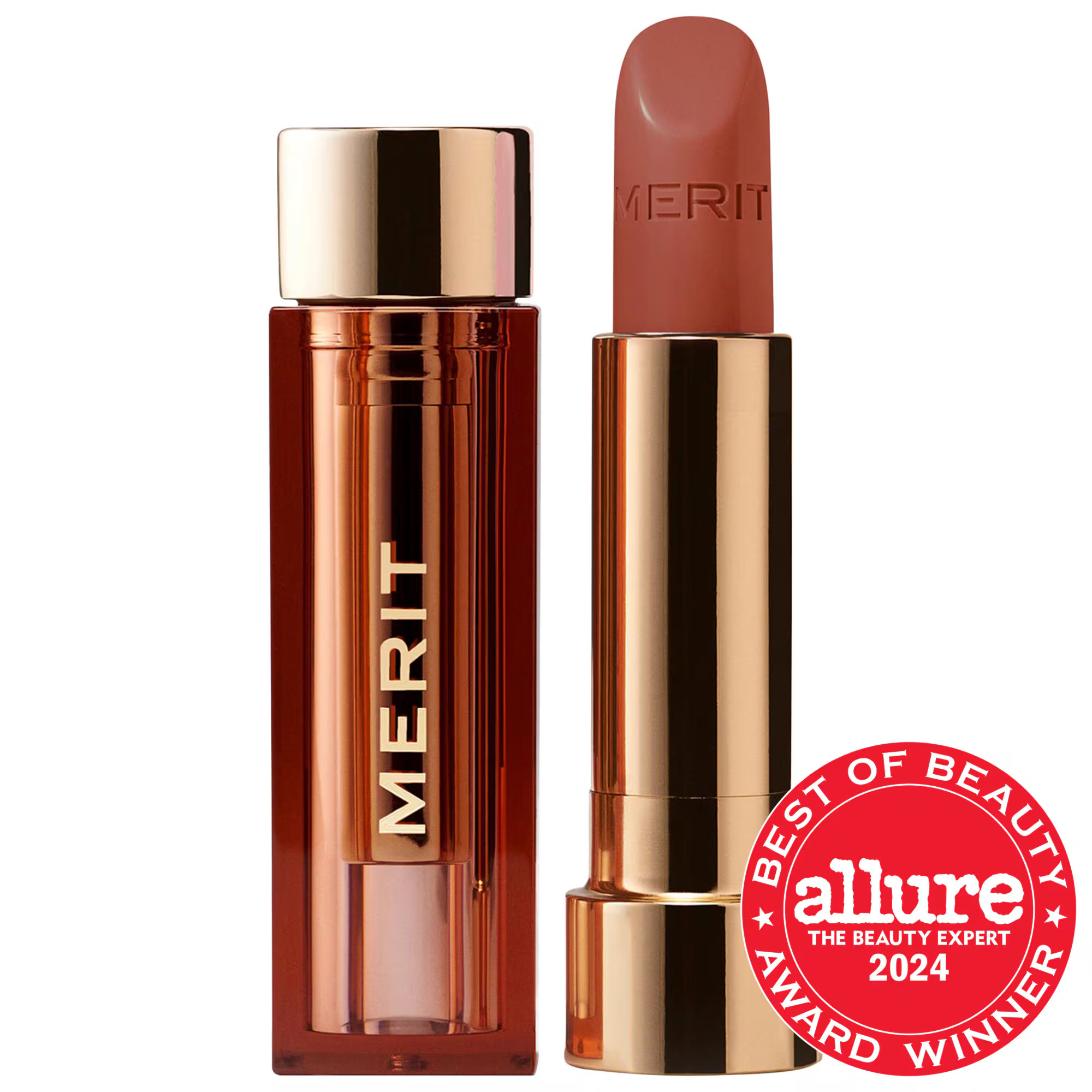 MERIT Signature Lip Lightweight Lipstick Ginger .10 oz / 3 g | Sephora (US)