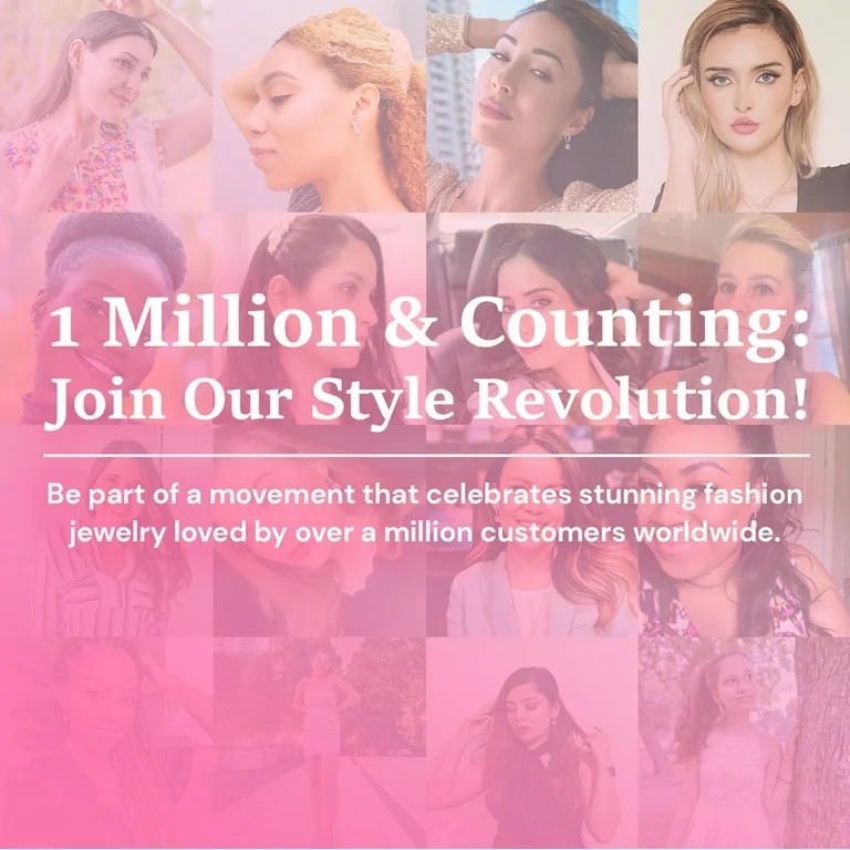 Cate & Chloe Waverly 18k Rose Gold Plated Heart Hoop Earrings with Swarovski Crystals for Women | Walmart (US)