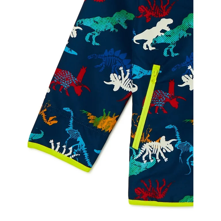 Wonder Nation Boys' Rain Jacket with Hood, Sizes 4-18 & Husky | Walmart (US)