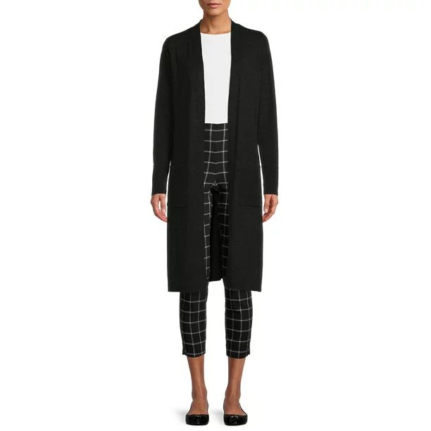 Time and Tru Women's Open Front Duster Cardigan - Walmart.com | Walmart (US)