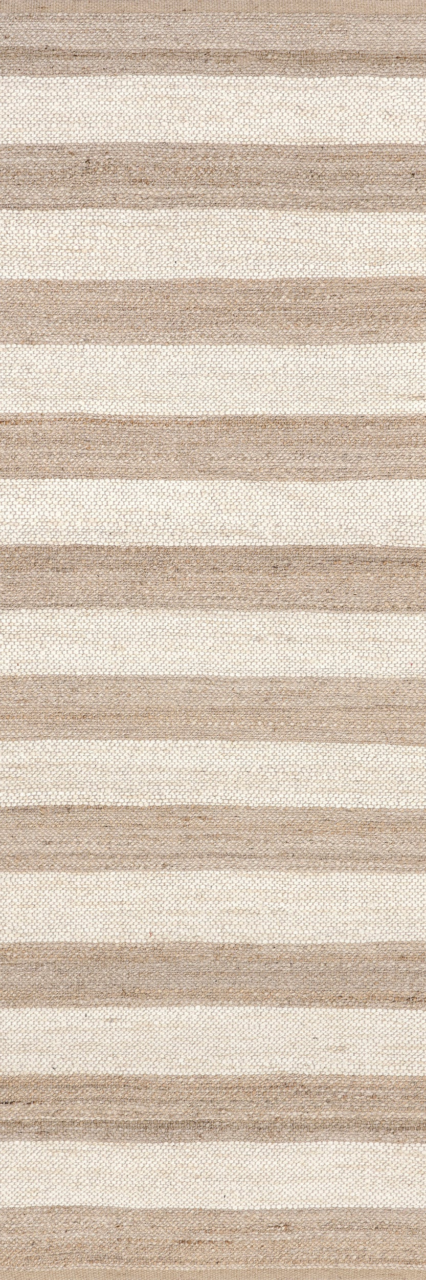 Jute And Denim Even Stripes Rug | Off White | Rugs USA