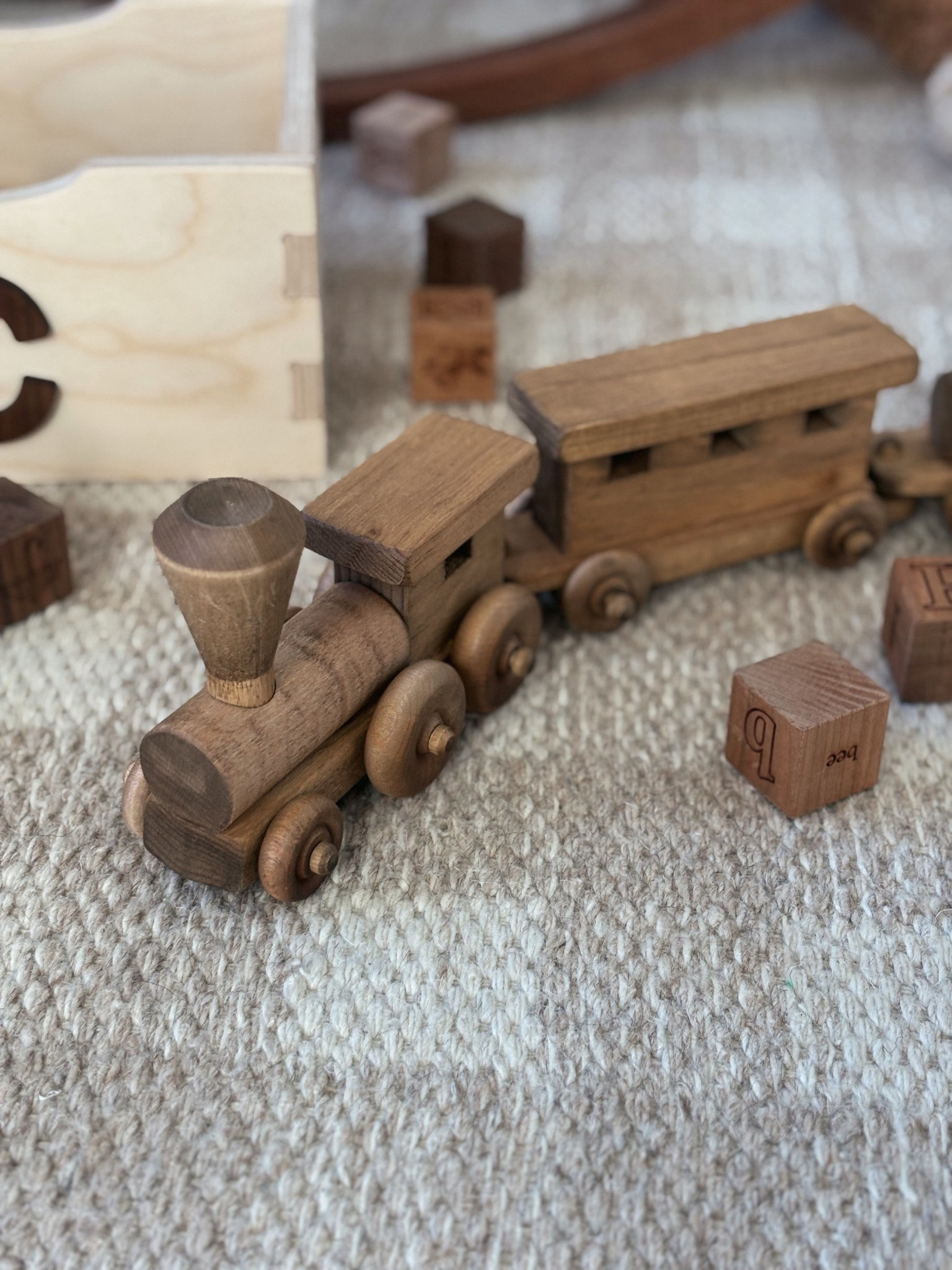 Wooden toy train 🤎

A classic toy that never goes out of style. Wooden trains are simple, durable, and perfect for open-ended play—something toddlers reach for again and again. Timeless pieces like this encourage imagination while still blending beautifully into a family home.

Wooden toy train, wooden train set, classic toddler toys, timeless kids toys, Montessori inspired toys, neutral kids toys, heirloom toys for kids, toddler train toy, open ended play toys, aesthetic kids toys

#LTKBaby #LTKBump #LTKKids