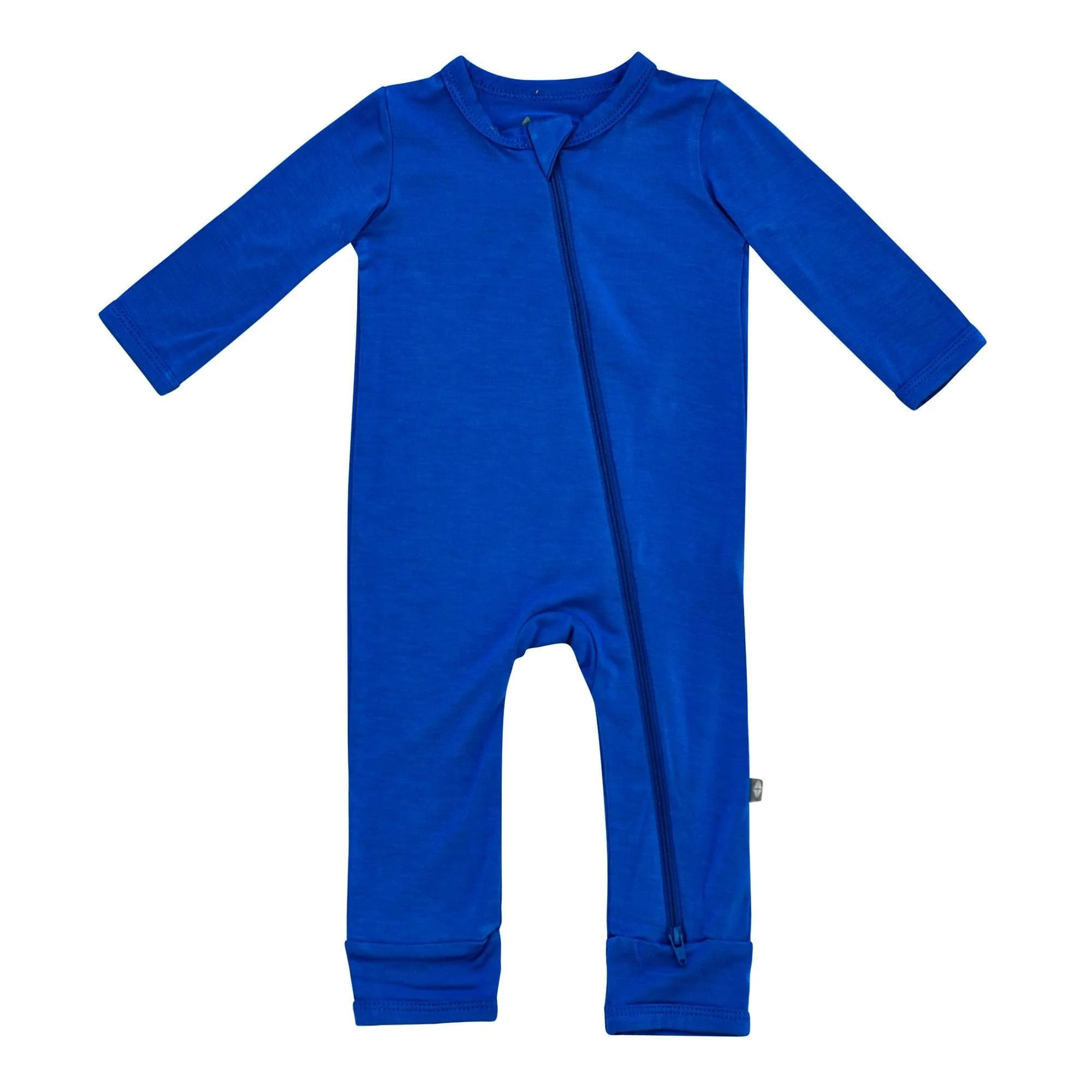 Zippered Romper in Indigo | Kyte BABY