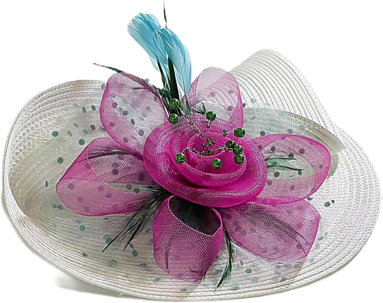 L’ouve Vintage Fascinators Hat for Girls，Tea Party Hats for for Women，20s 50s Pillbox Hat | Amazon (US)