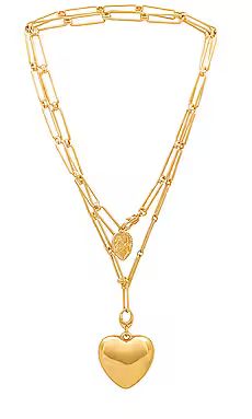 Jenny Bird X Revolve Puffy Heart Chain Necklace in Gold from Revolve.com | Revolve Clothing (Global)