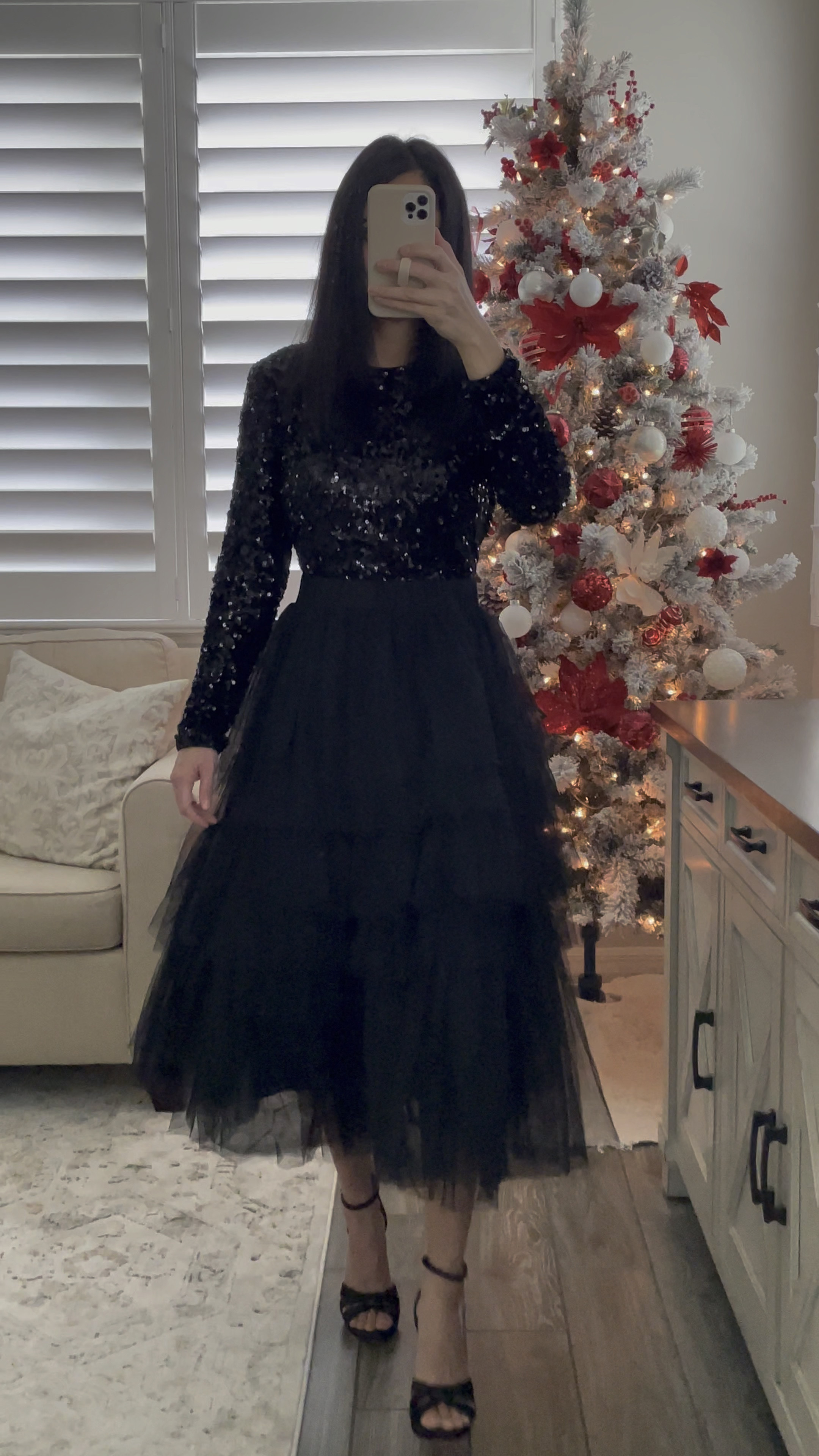 A little holiday Sparkle! 
This black sequin top is so beautiful for the holiday season. 
Very versatile as I have it paired with a black tull skirt. You can wear with pants or jeans. I’m wearing an XS in the top, small in the skirt. 

Christmas style 
Holiday style 
Sequin top 


#LTKStyleTip #LTKHoliday #LTKSeasonal