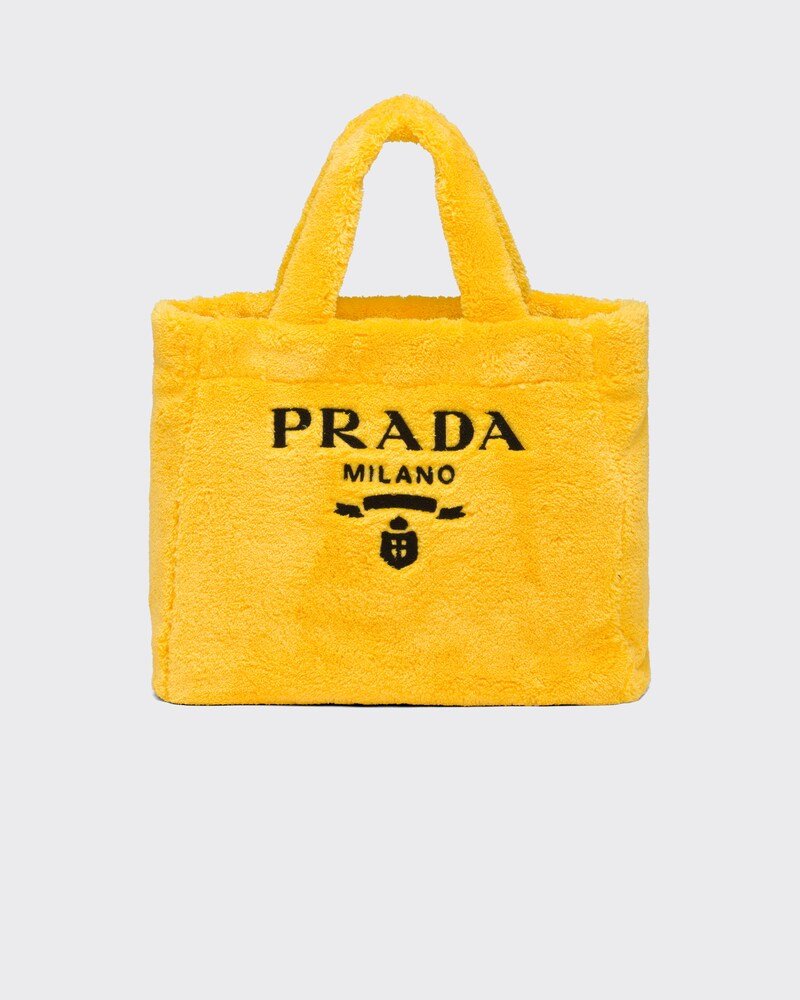 Terry tote bag | Prada Spa US