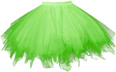 Adult Women 80's Tutu Skirt Layered Tulle Petticoat Halloween Tutu | Amazon (US)