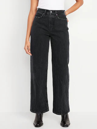 Curvy Extra High-Waisted Wide-Leg Jeans | Old Navy (US)