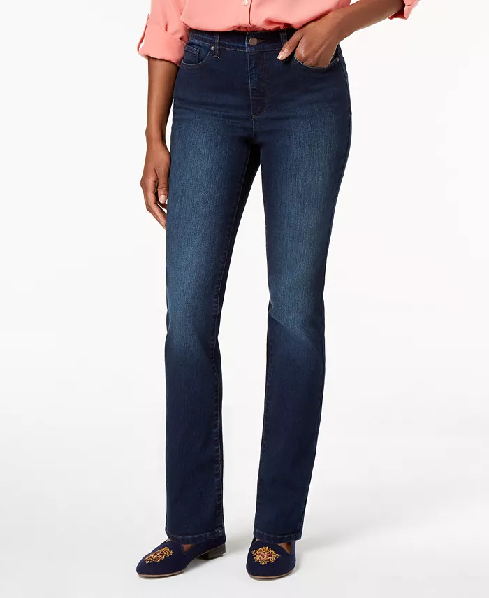 Women's Lexington Tummy Control Straight-Leg Jeans, Created for Macy's | Macys (US)