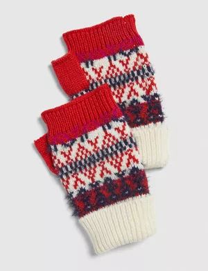 Fair Isle Fingerless Gloves | Lane Bryant (US)