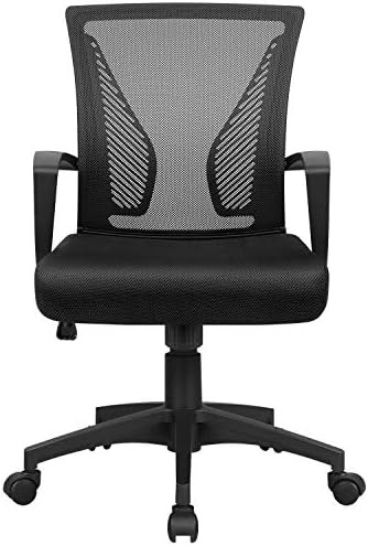 Homall Office Chair Mesh Chair Ergonomic, Computer Chair Adjustable Seat Height with Back Support an | Amazon (UK)