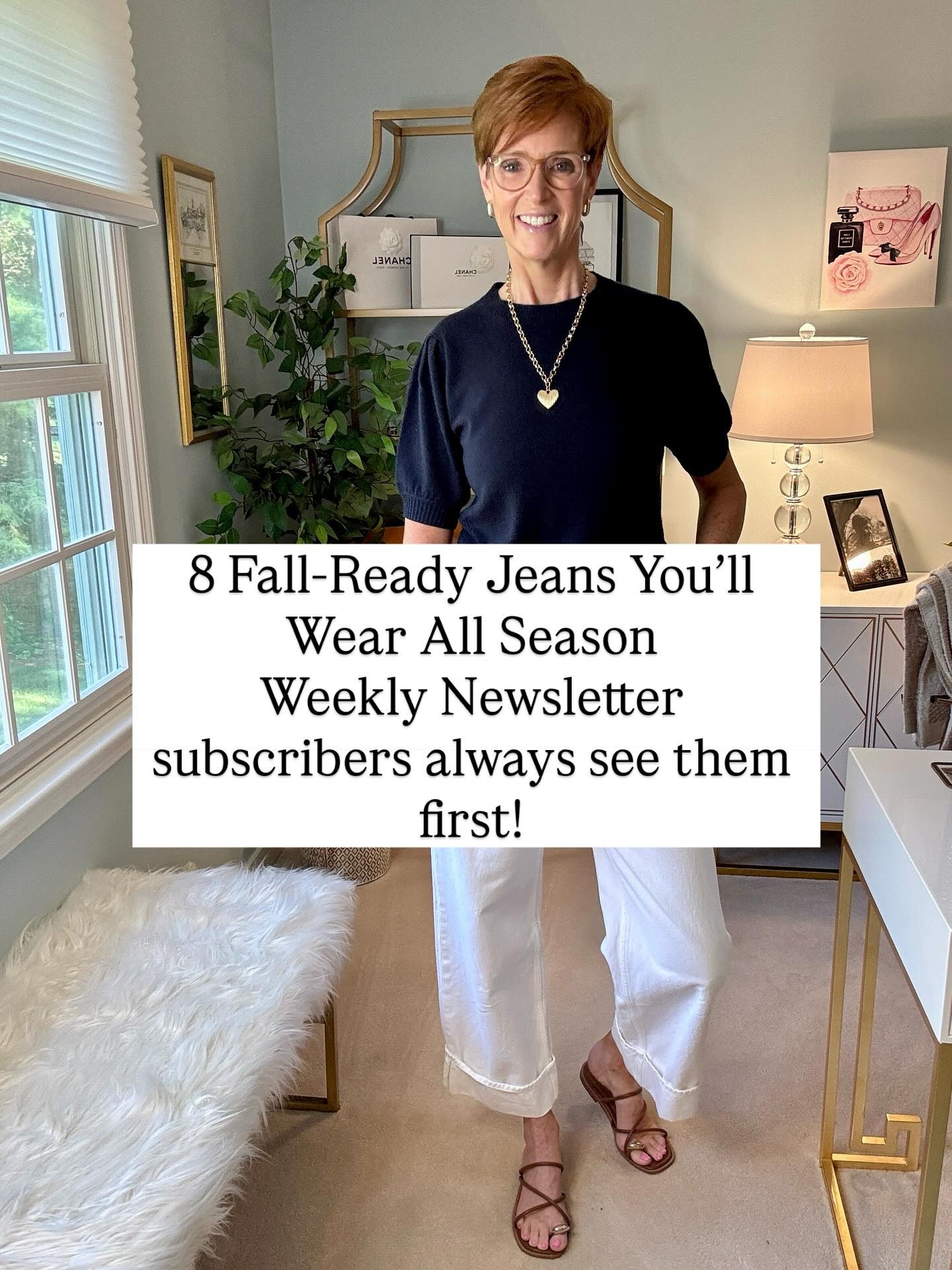 🛍️ 8 Fall-Ready Jeans You’ll Wear All Season

Follow, Like & Comment JEANS and I’ll send links right to your DM

This week’s newsletter is all about jeans you’ll live in this fall — from baggy dad jeans to wide-leg classics and raw hem details that instantly elevate your everyday style. These are the pieces my community is already loving, and they’re perfect for casual weekends, workdays, or layering with cozy sweaters as the season shifts.

✨ Newsletter subscribers always get: ✔️ First access to my newest finds ✔️ Exclusive picks shared nowhere else ✔️ Direct shopping links to save time + effort

📬 Want the full list + links to shop through my ShopMy storefront? → Tap the link in bio to subscribe to my weekly newsletter → Or DM me “JEANS” and I’ll send it straight to you

REMEMBER: Subscribers = first looks, exclusive finds, and style updates every Sunday.

💬 Which jeans are your go-to this fall? Comment below! 📌 Save this post for denim inspo 👯‍♀️ Share with a friend who’s updating her fall wardrobe

best jeans for fall 2025, wide-leg jeans styling for women over 40, baggy dad jeans outfit ideas, Veronica Beard raw hem jeans, ShopMy fall denim essentials

#SundayScrollStyle #FallDenimEdit #Over40Style #ShopMyLooks #DenimWardrobeEssentials

#LTKTall #LTKStyleTip #LTKOver40