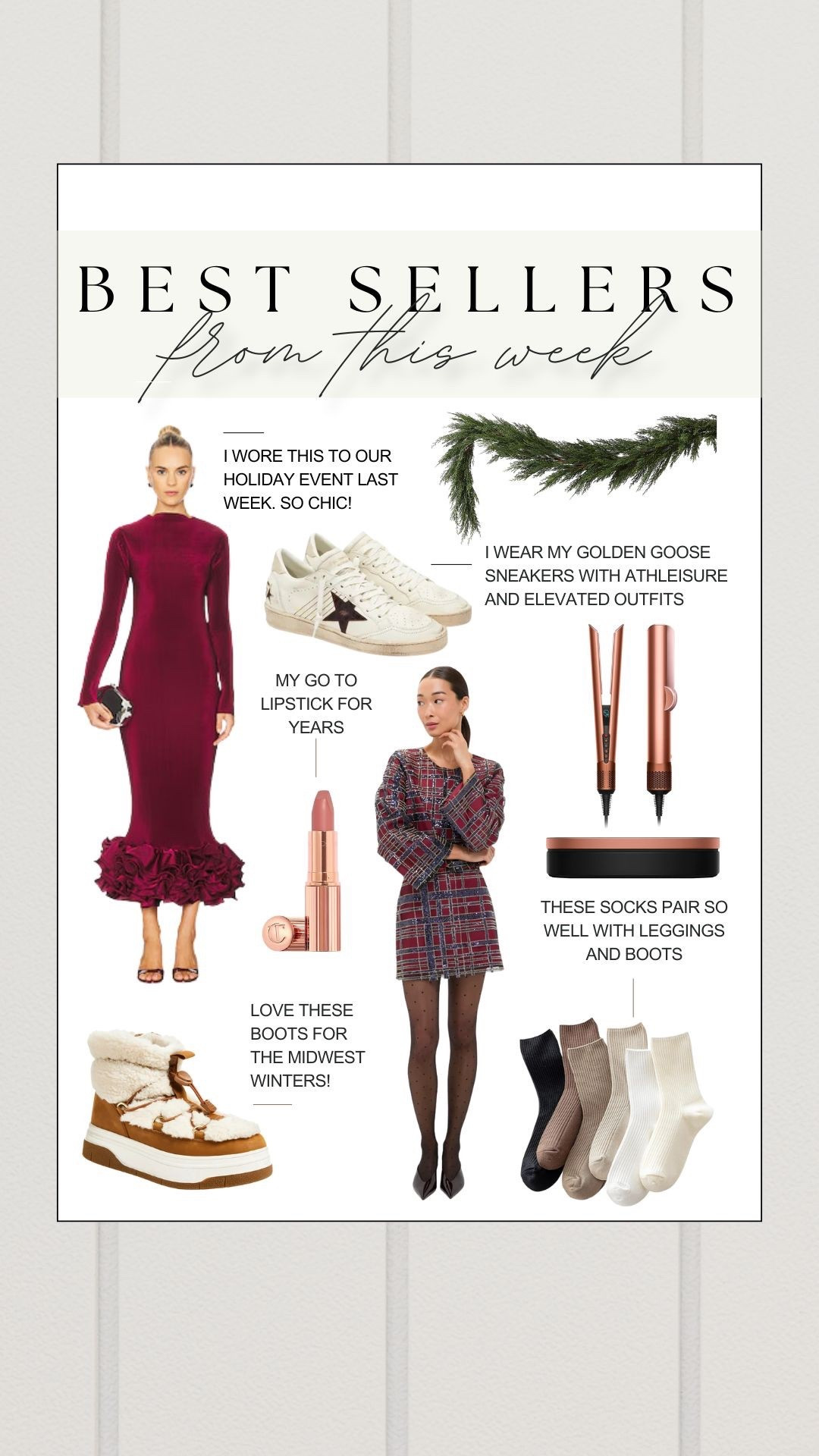 This week’s top sellers! A true mix of fashion, holiday favorites, hair tools, beauty go-rod and more! 

#LTKHoliday #LTKHome