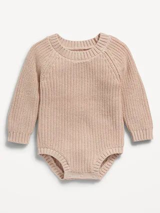 Sweater-Knit Organic-Cotton Bodysuit for Baby | Old Navy (US)
